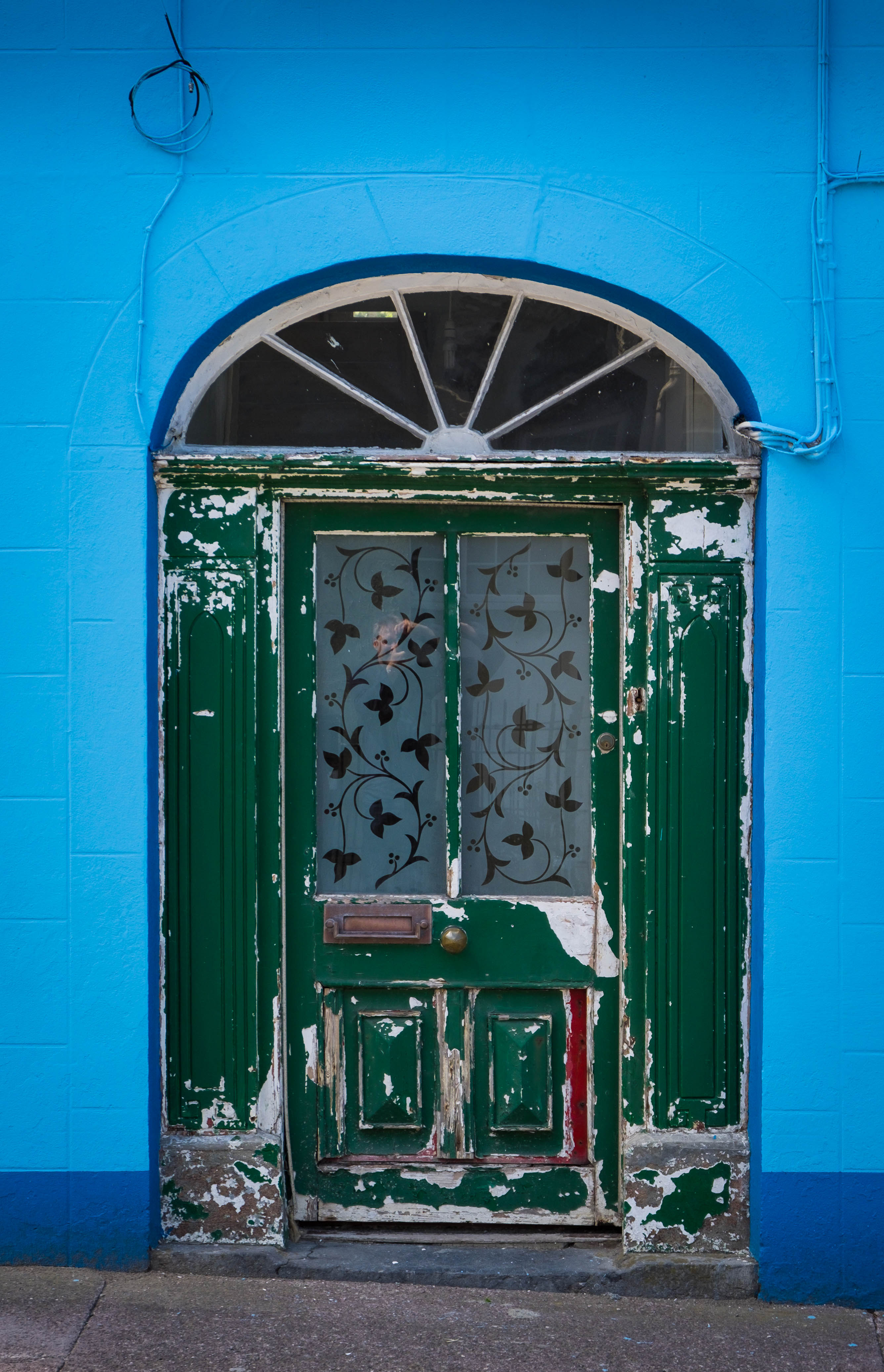 Old Door Against New Paint
